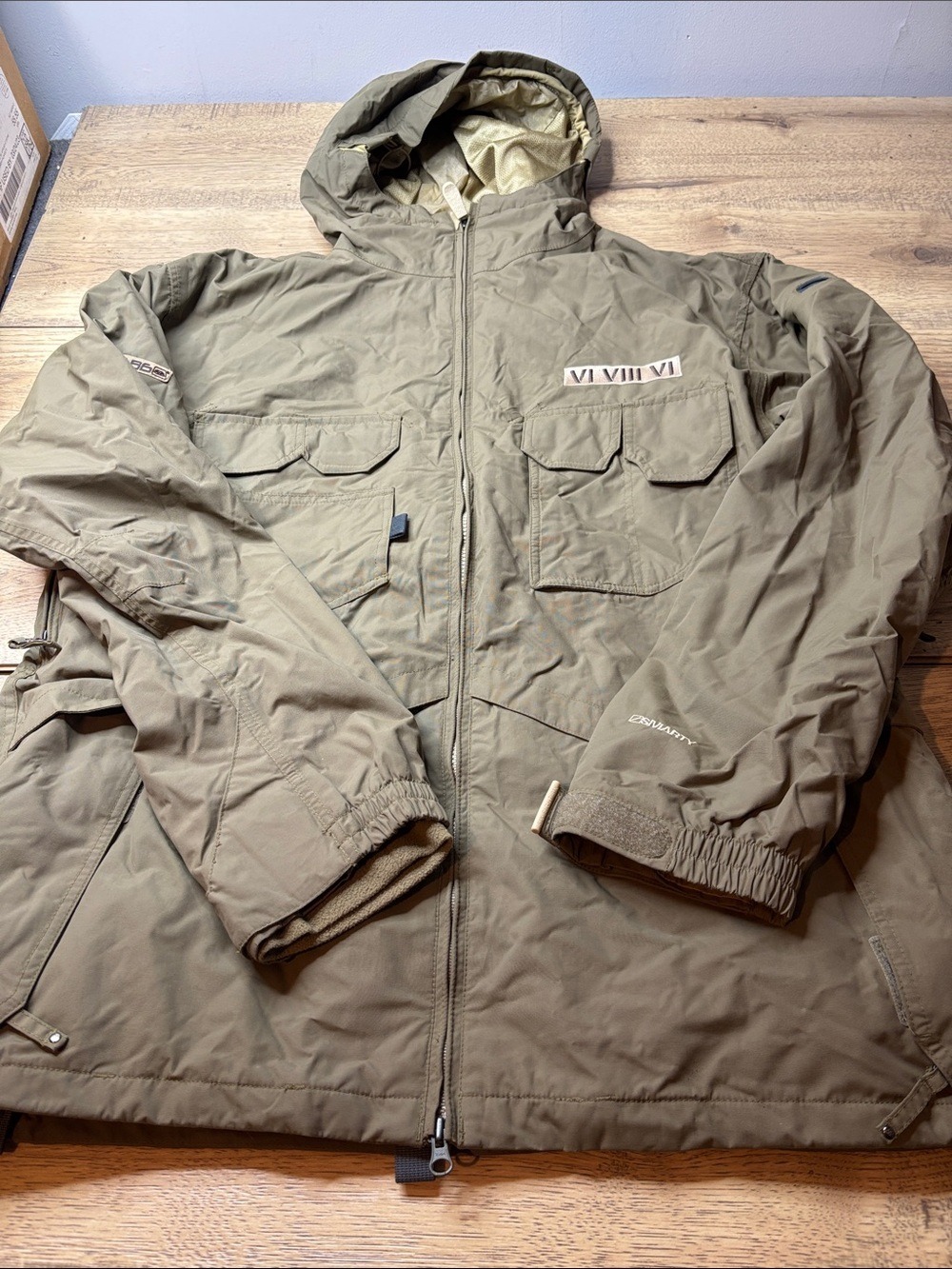 Men's 686 Smarty 3 in 1 Olive Green Ski/Snowboard Jacket with Hood Size XL